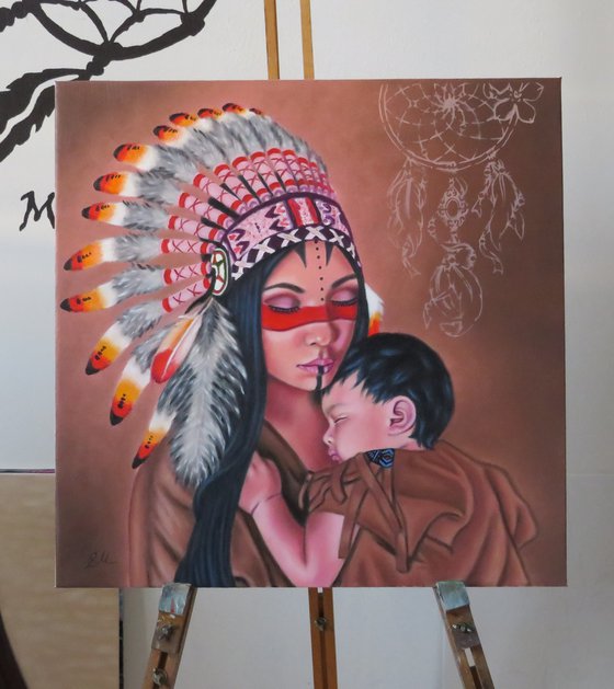 "Native American mother"