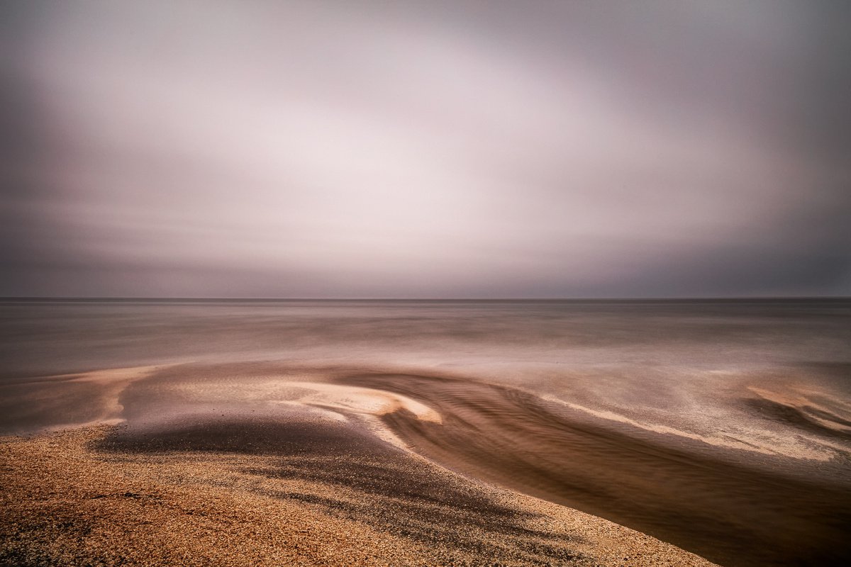 Impressionistic Landscape Photograph By Karim Carella, 33 X 24", Skagerrak Colors, Original Artwork