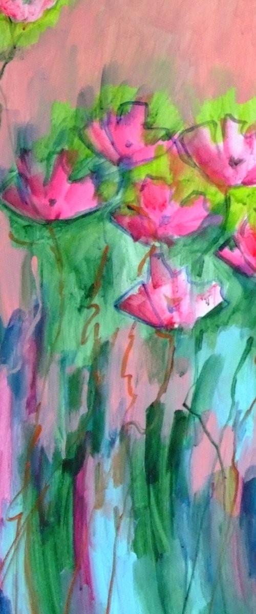 Vibrant Garden Flowers by Marina Krylova