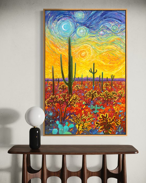 Calm in desert