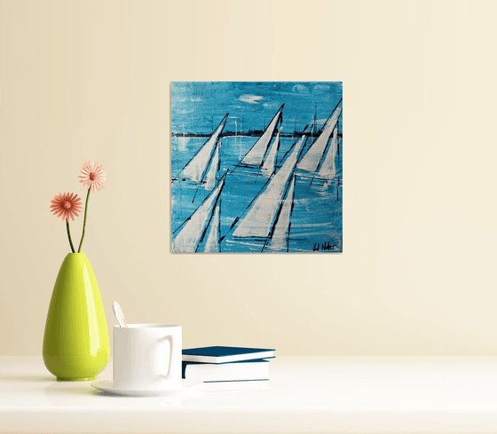 Sailing by in Blue