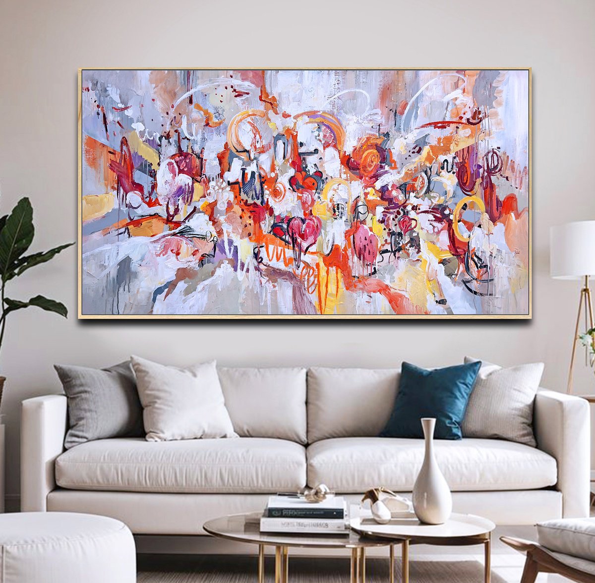  Scarlet Flow By Lana Guise, 75 X 44, Artwork For Sale On Artfinder