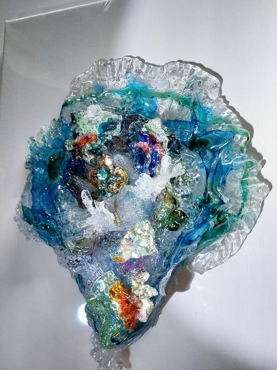 Glass Sculpture Ocean