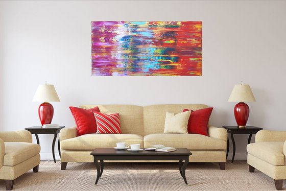 Around my Soul - large abstract painting