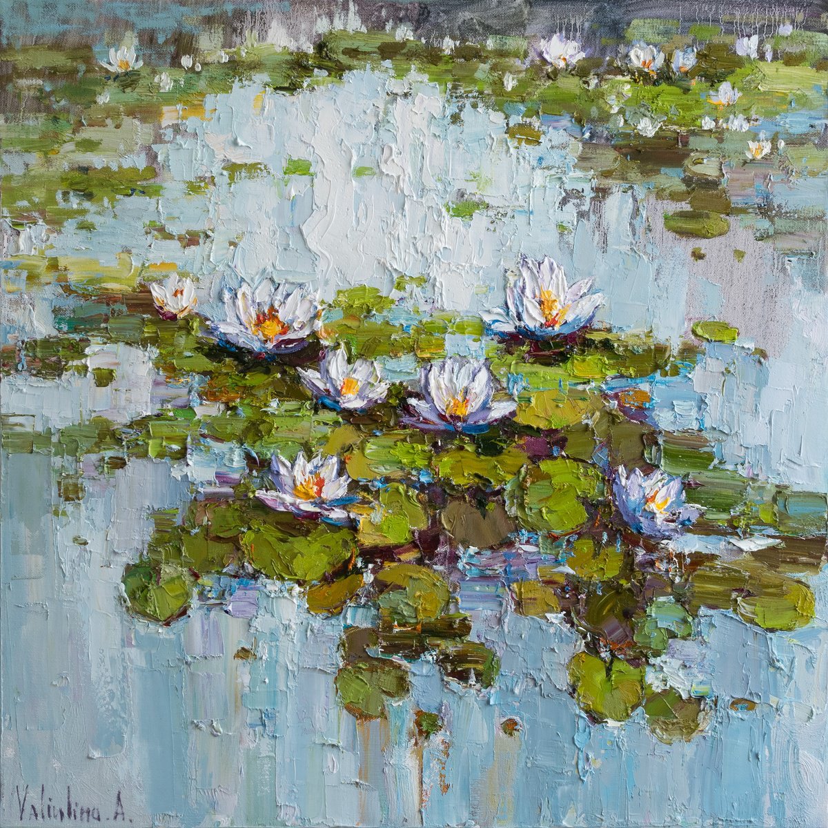 Water Lilies pond by Anastasiia Valiulina