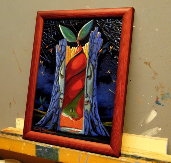 RED GRAFT - (framed).