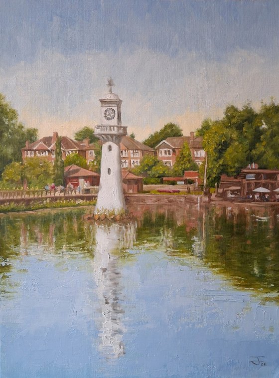 Roath Park Lake/The Scott Memorial