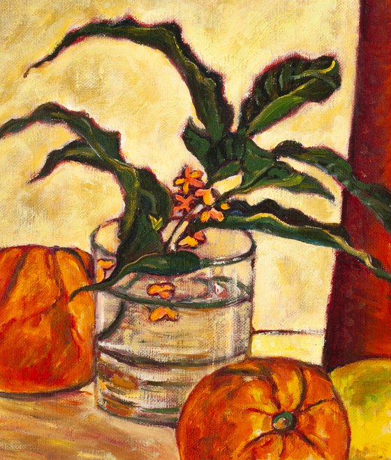 Still Life with Plant in a Pot