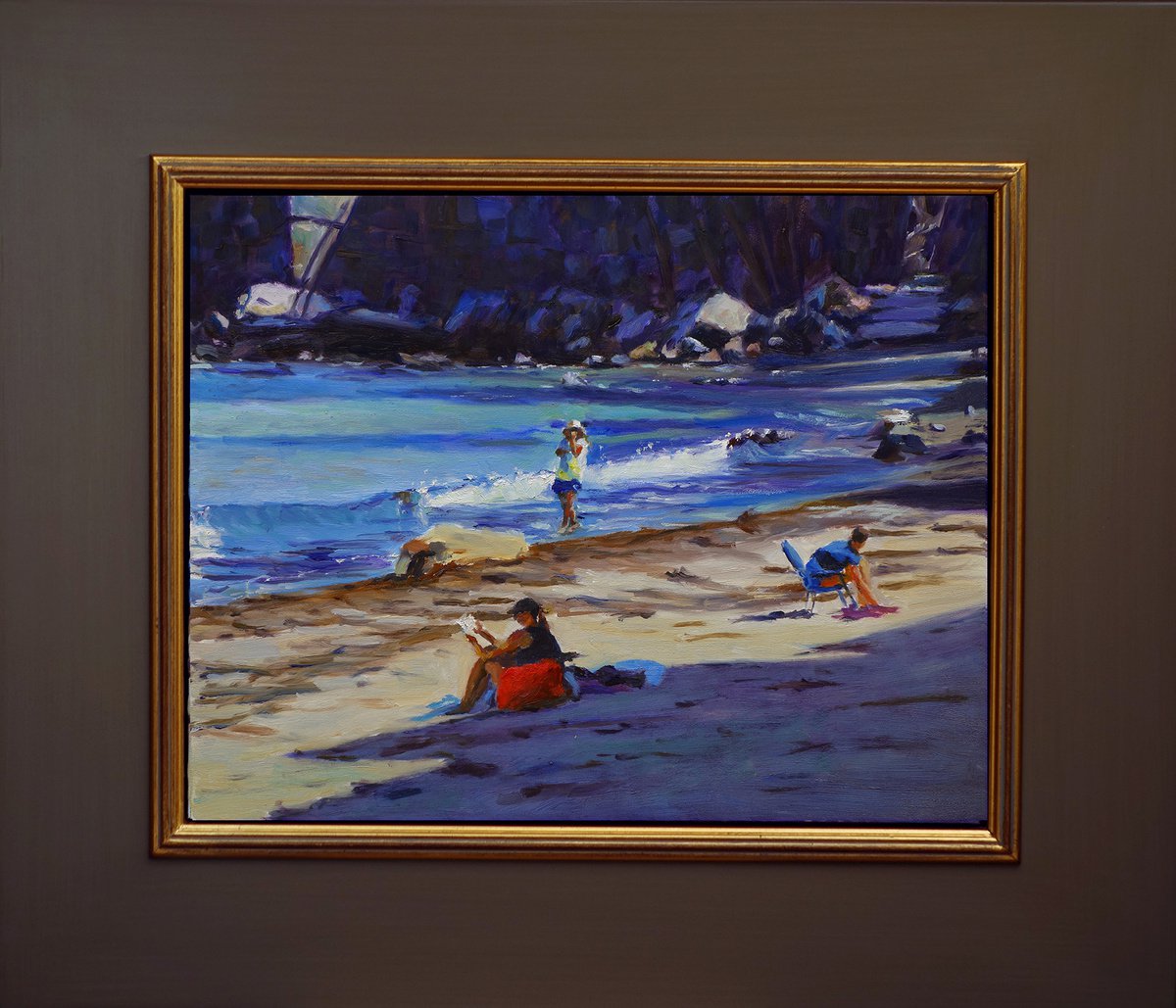 Sunny Day At Rockport Beach By Daniel Brian Fishback, 22 X 19, Artwork For Sale On Artfinder