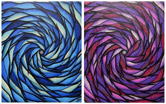 Colorful spirals serie 3