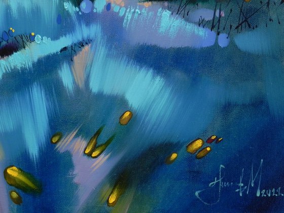 "Fireflies" Original art Oil on canvas