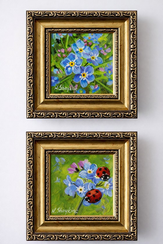 Forget-Me-Nots and Ladybugs Mini Set