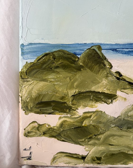 The calm beach -Mediterranean