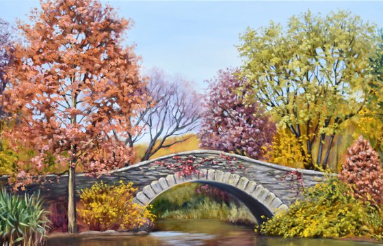 October in New York City: Gapstow Bridge