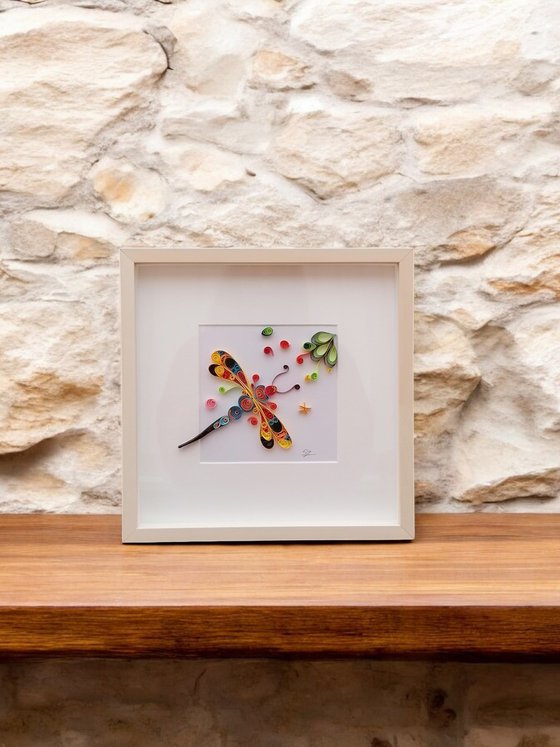 Dragonfly in Quilling