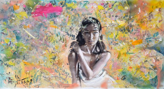 Into your eyes (L'une 112) 61 x 33.07 inches