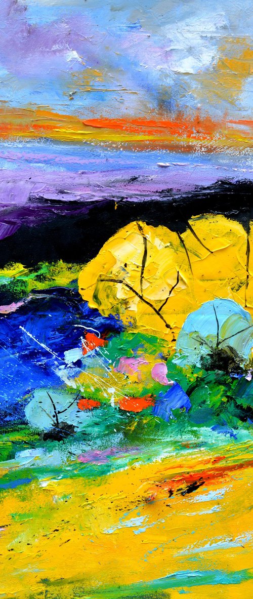 Abstract summer landscape - 77 by Pol Henry Ledent