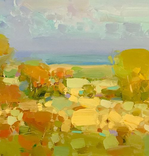 Autumn Palette, Landscape Original oil painting, One of a kind Signed by Vahe Yeremyan