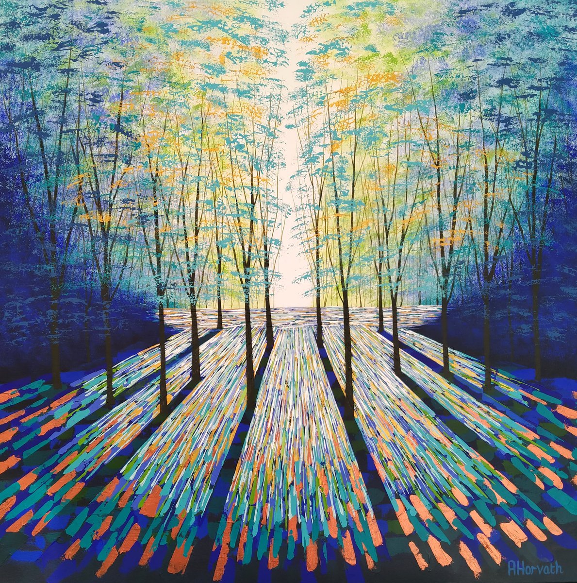 Sapphiregold Forest Impression by Amanda Horvath