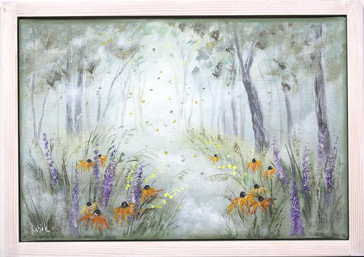 September Meadow Framed By Katerina Koroleva, 13 X 9, Artwork For Sale On Artfinder