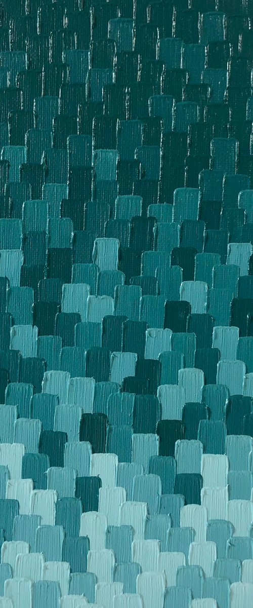 Teal Fade by Meredith B.  Studios