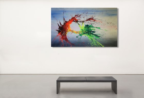 CANVAS ONLY -- Air Combat (Spirits Of Skies 240134) (200x120cm) XXXL