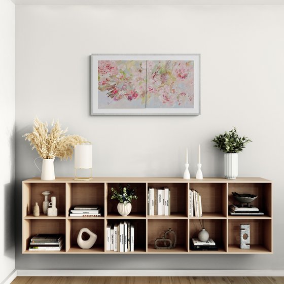 Spring Unfolding Diptych