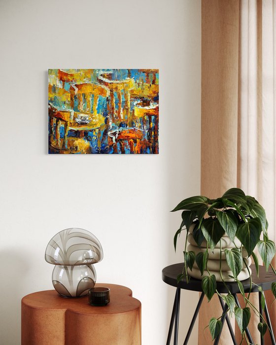 Coffee under the rain