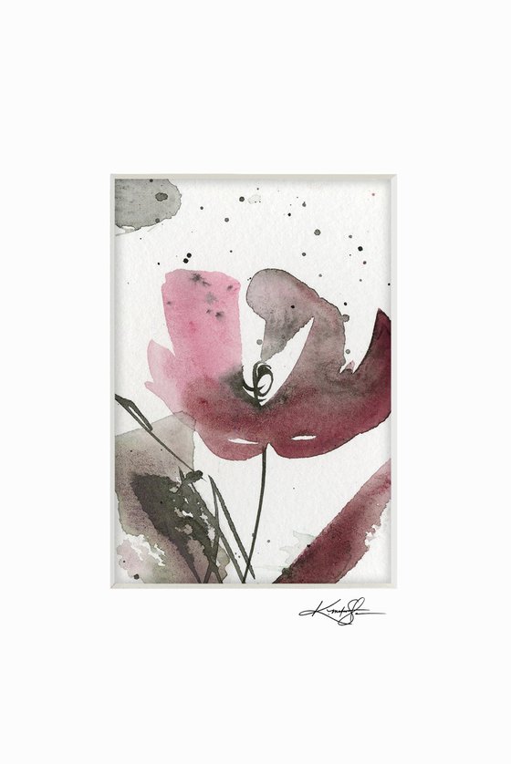 Petite Impressions 15 - Flower Painting by Kathy Morton Stanion