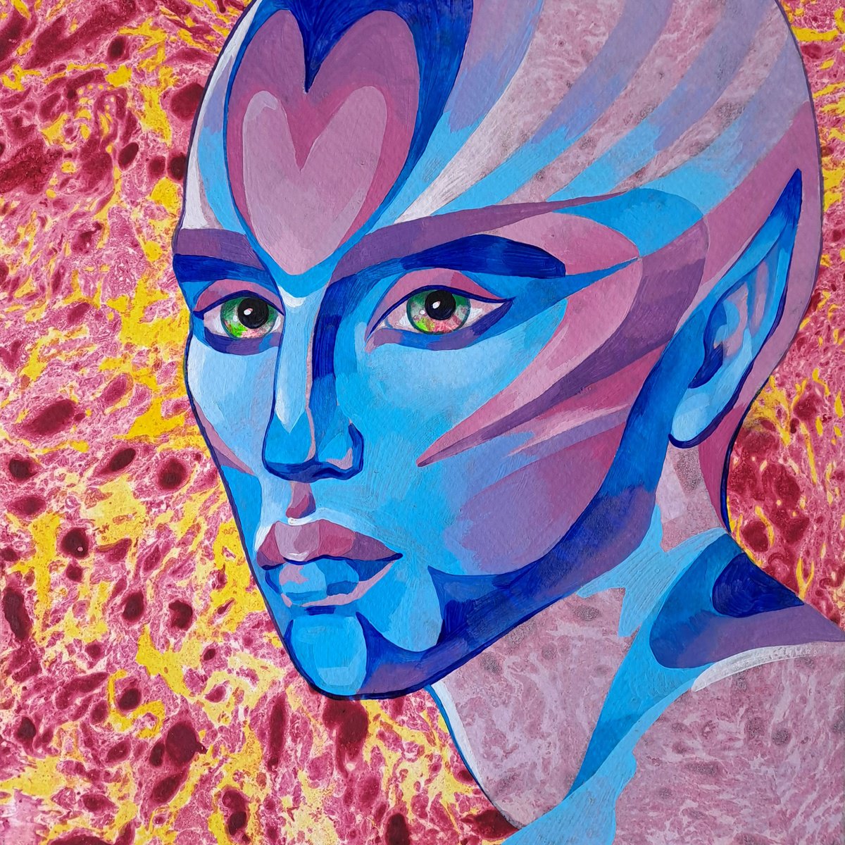Fantastic Love By Mariia Raskin, 10 X 10, Artwork For Sale On Artfinder