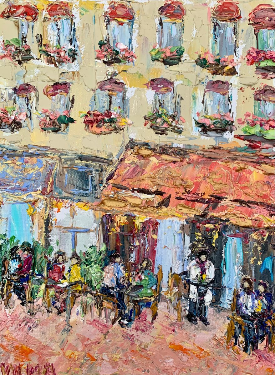 Cafe Terrace in Montmartre by Vilma Gataveckien?