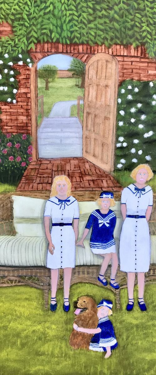 FOUR SISTERS IN THE GARDEN by Leslie Dannenberg