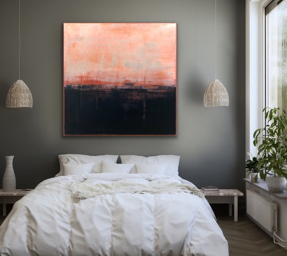 Pink Skies At Night (48x48in)