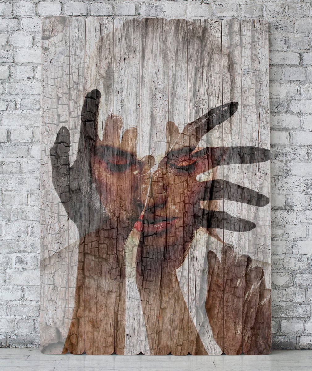 Barn board wood painting. Texture collection Vol 1. Opium. by Elmira Namazova