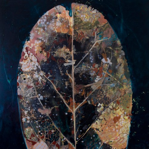 Found Map 15 Leaf Series by Catherine Rive