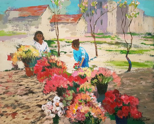 Flower sellers - One of a kind by Hrachya Hakobyan