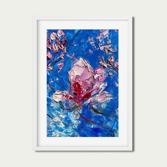 Magnolia Blossom Oil Painting