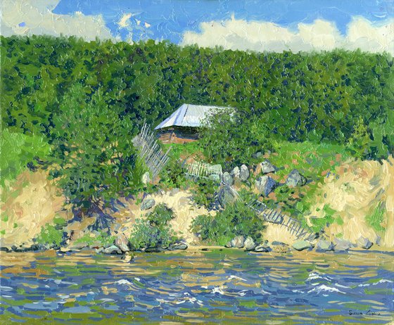 Bath-house by the river