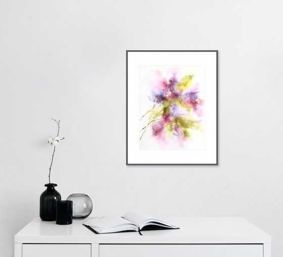 Abstract flowers bouquet