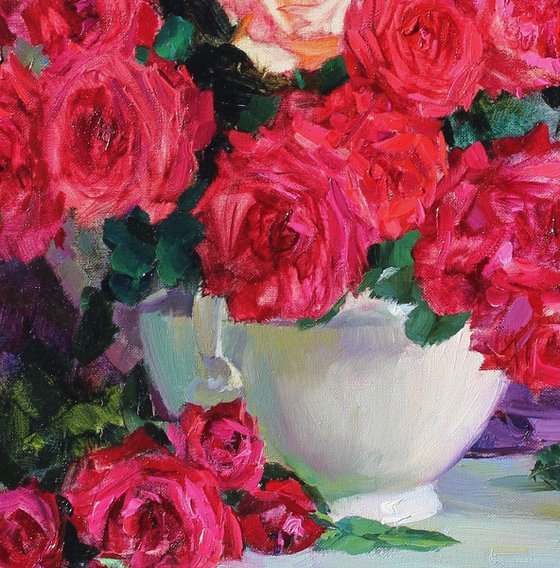 Bouquet of red roses