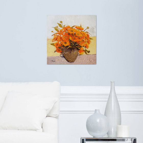Orange Flowers, Calendulas
