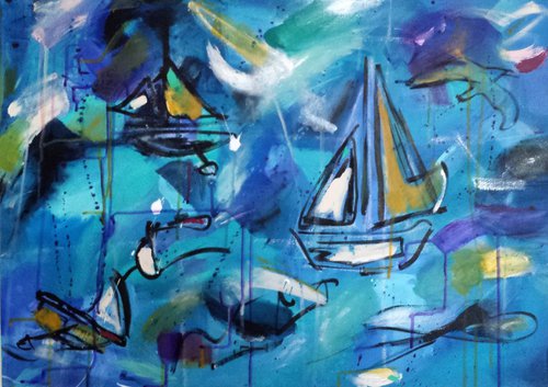 Boats, Ahoy! by Mahlia Amatina Autistic Artist