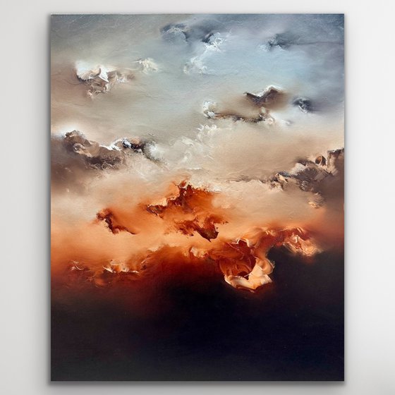 Mountains on her shoulders