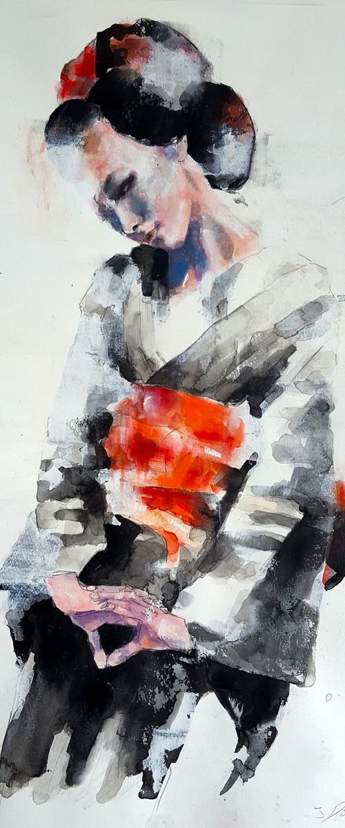 geisha study by Thomas Donaldson