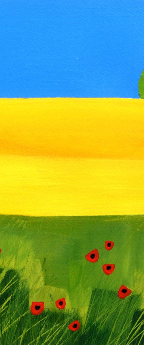 Rapeseed and Poppies by Jan Rippingham