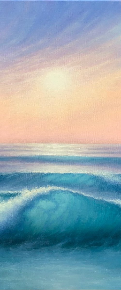 Three Waves. Seascape by Alla Kallass