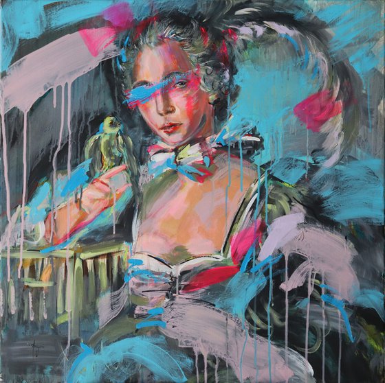 Woman with Bird