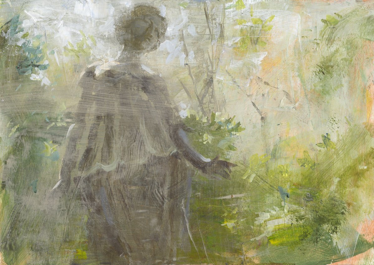 Impressionistic Botanical Acrylic Painting By Ray Belletty, 12 X 8", Prudence, Original Artwork