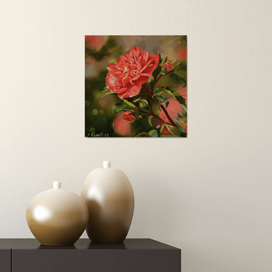 Rose Painting Floral Botanical