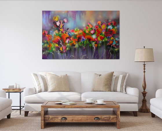 "Fairy Dreams" VERY LARGE Abstract Painting